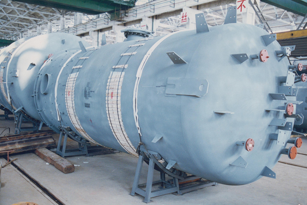  1997年我公司为日本三井造船公司制造MTBE反应器